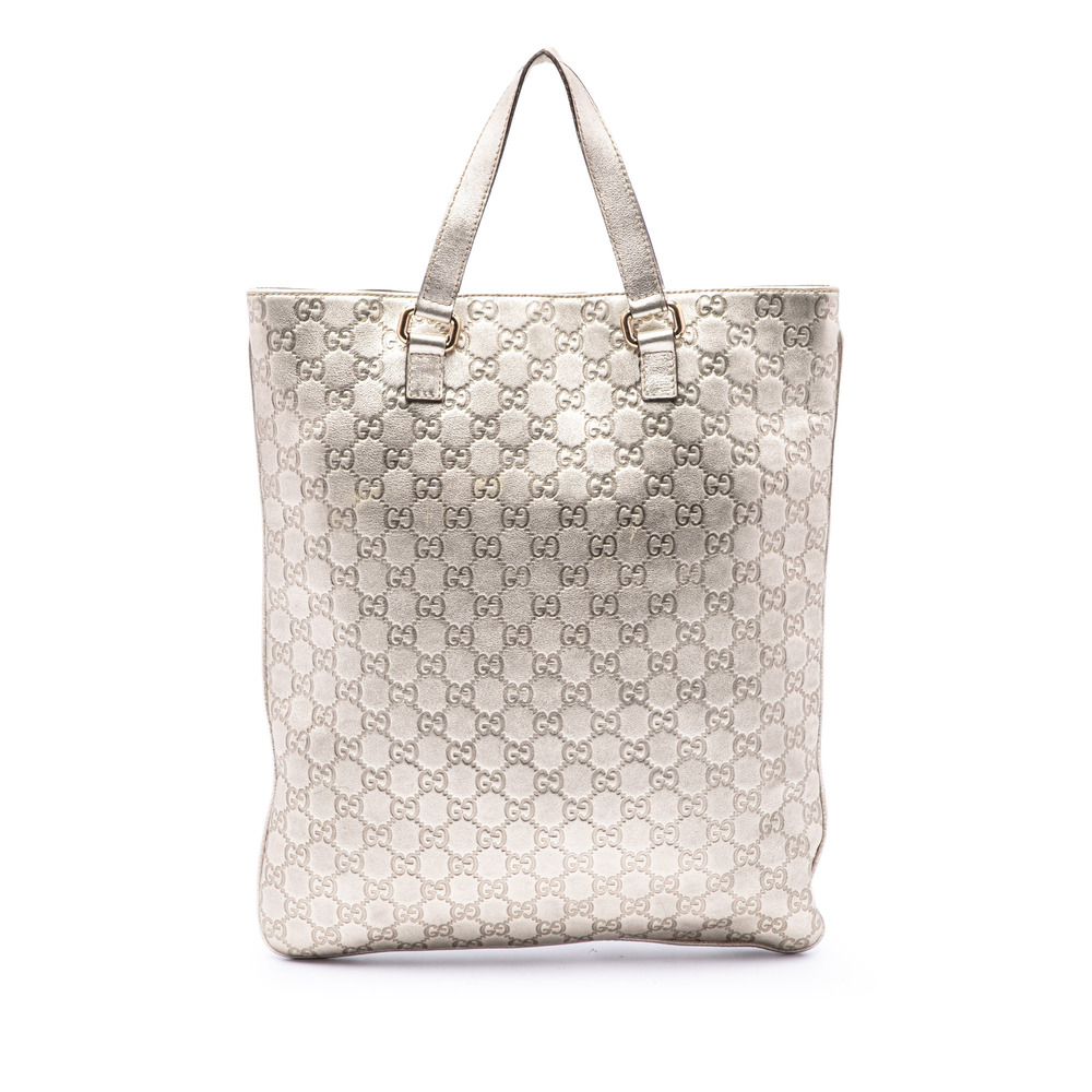 Pre-Loved Gucci Metallic Guccissima Tote